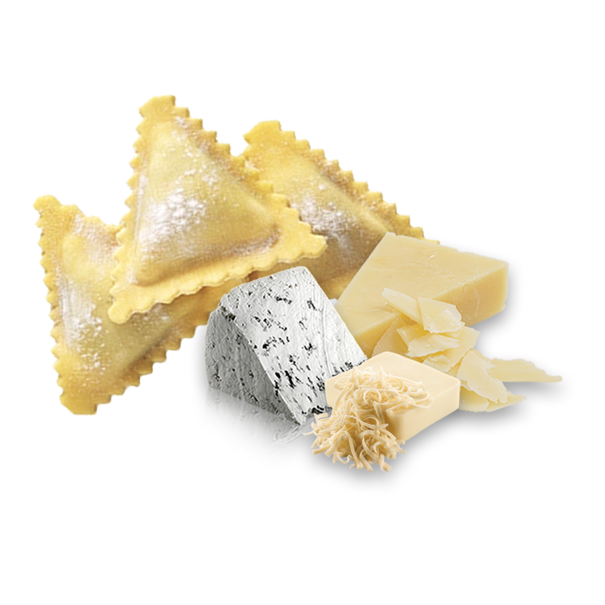 Triangle Ravioli Mix Cheese 500 Gr